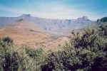 Das Amphitheater im Royal-Natal-Nationalpark der Drakensberge.
